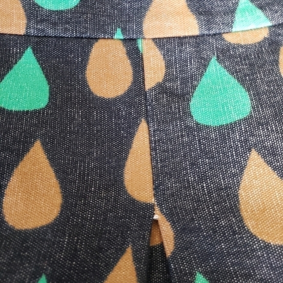 𝅺Vintage Raindrop Golden Finn Handprinted 1960's Maxi Skirt  Mid-century … - Picture 9 of 16